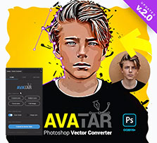 极品PS扩展－位图矢量化(新版/含高清视频教程)：Vector Converter - Avatar V2